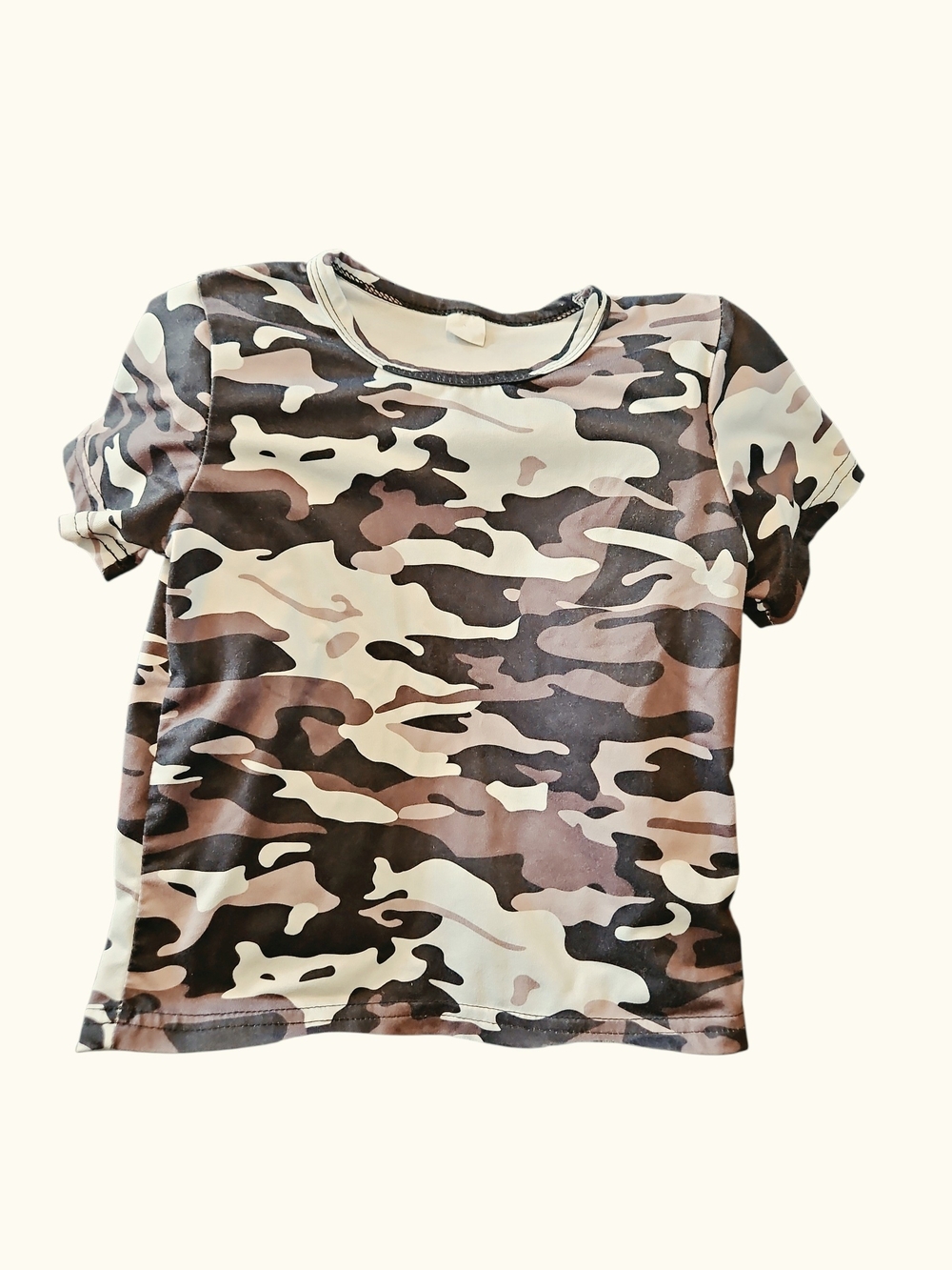 Kids' Camo Short Sleeve Tee - Black & Gray Size 4t